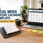 Free Social Media Content Calendar Template for 90 Days