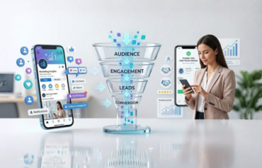 Social media growth funnel from followers to customers